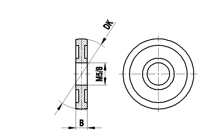 M5 сферический диск из высокопрочной стали, DK 60 мм, для систем ZEISS A-5555-0201