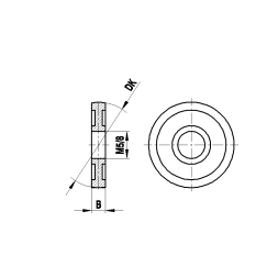 M8 сферический диск из высокопрочной стали, DK 50 мм, для систем ZEISS A-5555-0207